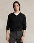 POLO RALPH LAUREN CUSTOM FIT COTTON V-NECK SWEATER